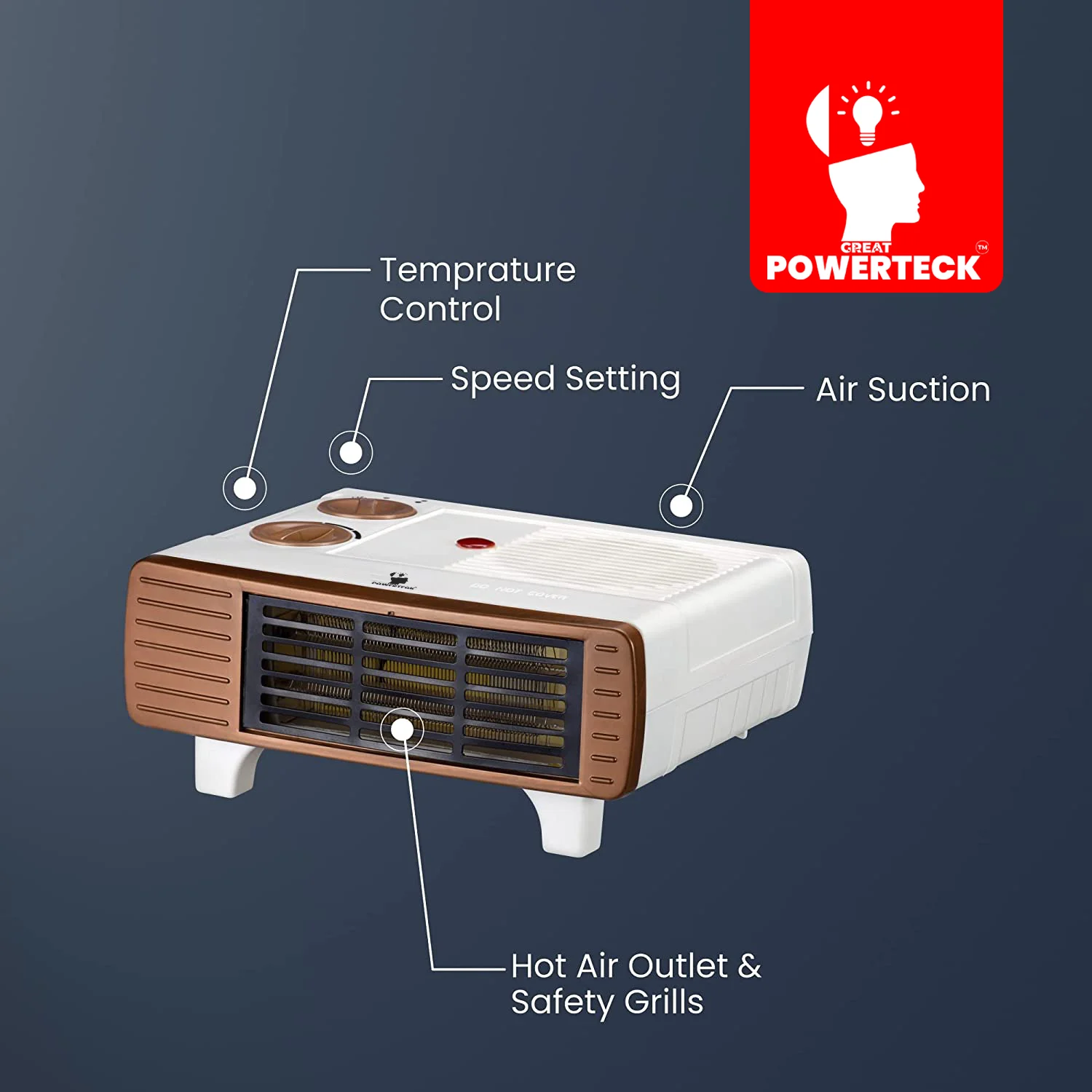 HEAT CONVECTOR 1000/2000 Watt. BLOWER HEATER - Image 3