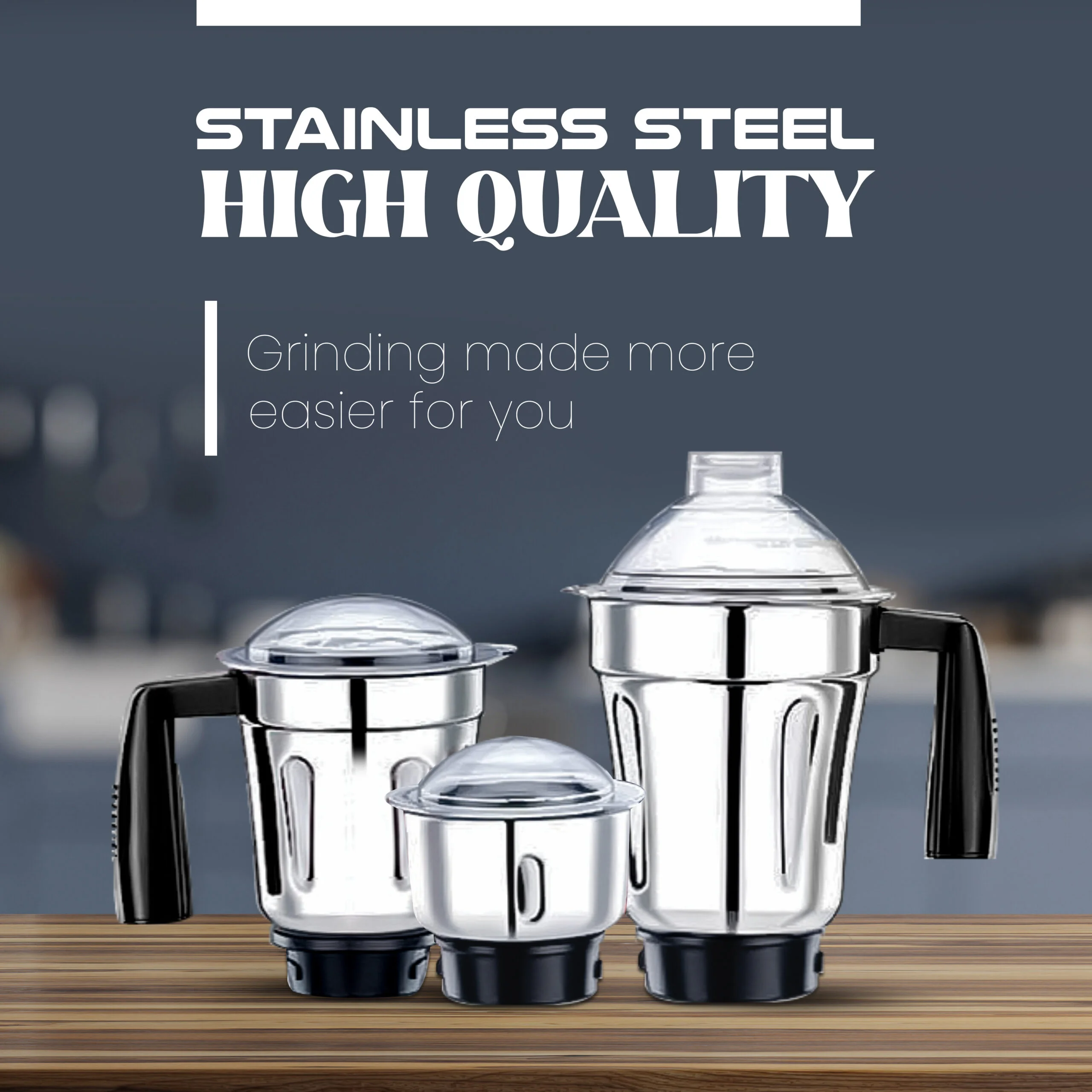 GRAND 600W. 3JAR MIXER GRINDER - Image 3
