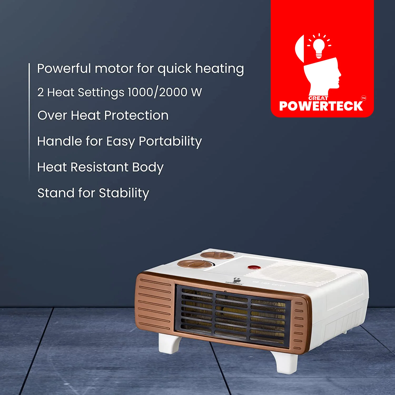 HEAT CONVECTOR 1000/2000 Watt. BLOWER HEATER - Image 5