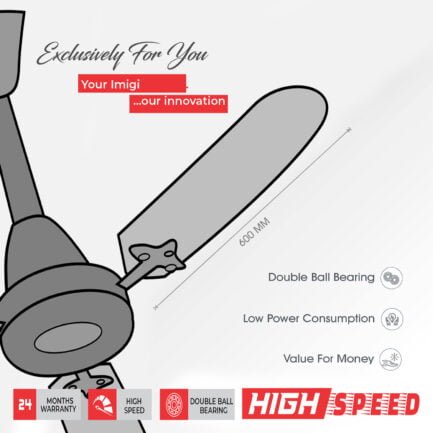 Ceiling Fan Advance 48" Blade Size 390 rpm with 2 year Warranty - Image 3