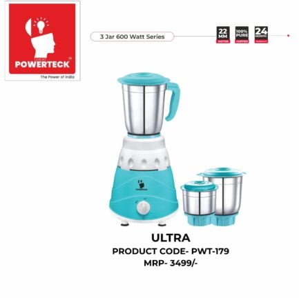 ULTRA 600W. 3JAR MIXER GRINDER - Image 2